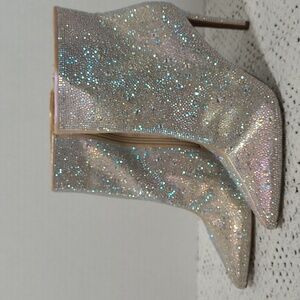 INC International Concepts Rhinestone Ankle Boots 9.5M New